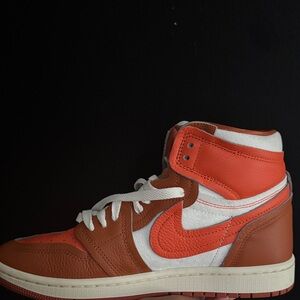 Jordan High-Top Sneakers - Orange and Cream